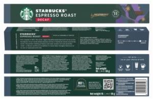 CAPSULAS CAFE STARBUCKS ESPRESSO ROAST DECAF
