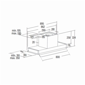 CAMPANA CATA CORONA BK 90 /B
